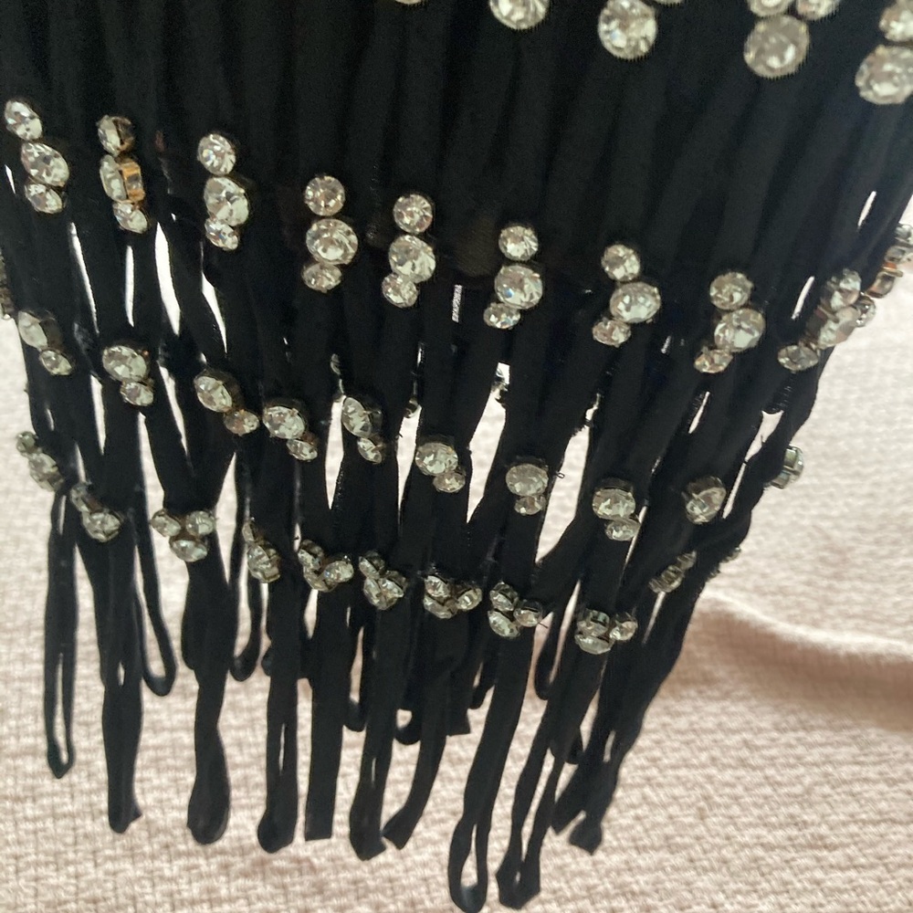 Swarovski crystal on a beautiful black canvas! Sparkles are amazing!